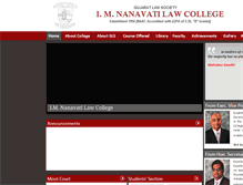Tablet Screenshot of imnanavati.org